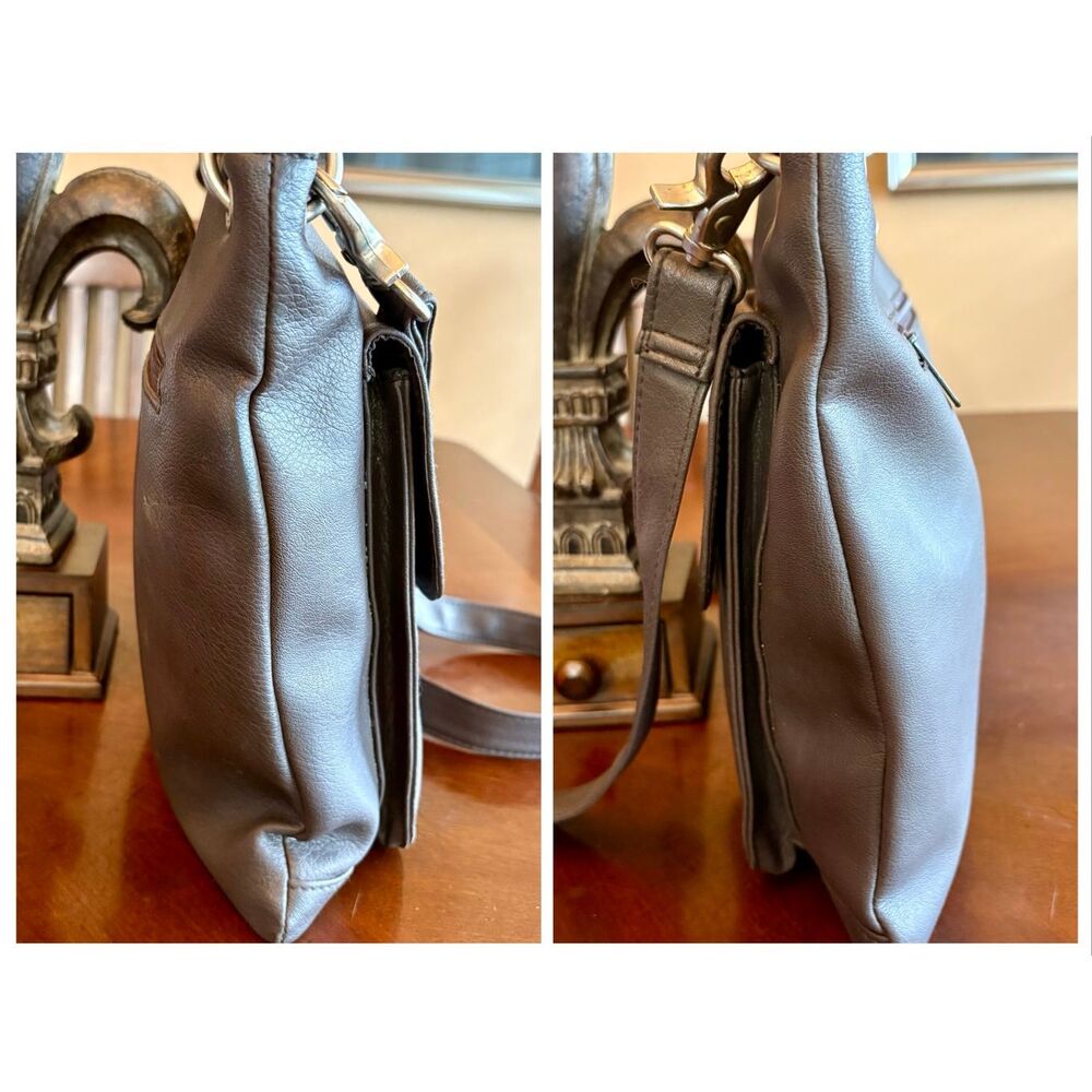 UNLISTED by KENNETH COLE Vintage Messenger Crossbody w/ Brushed Nickel Hardware - Picture 10 of 14